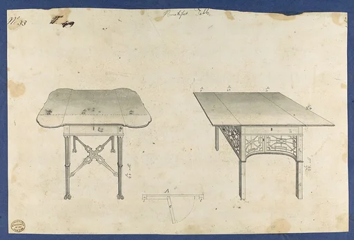 Breakfast Tables, from Chippendale Drawings, Vol. II