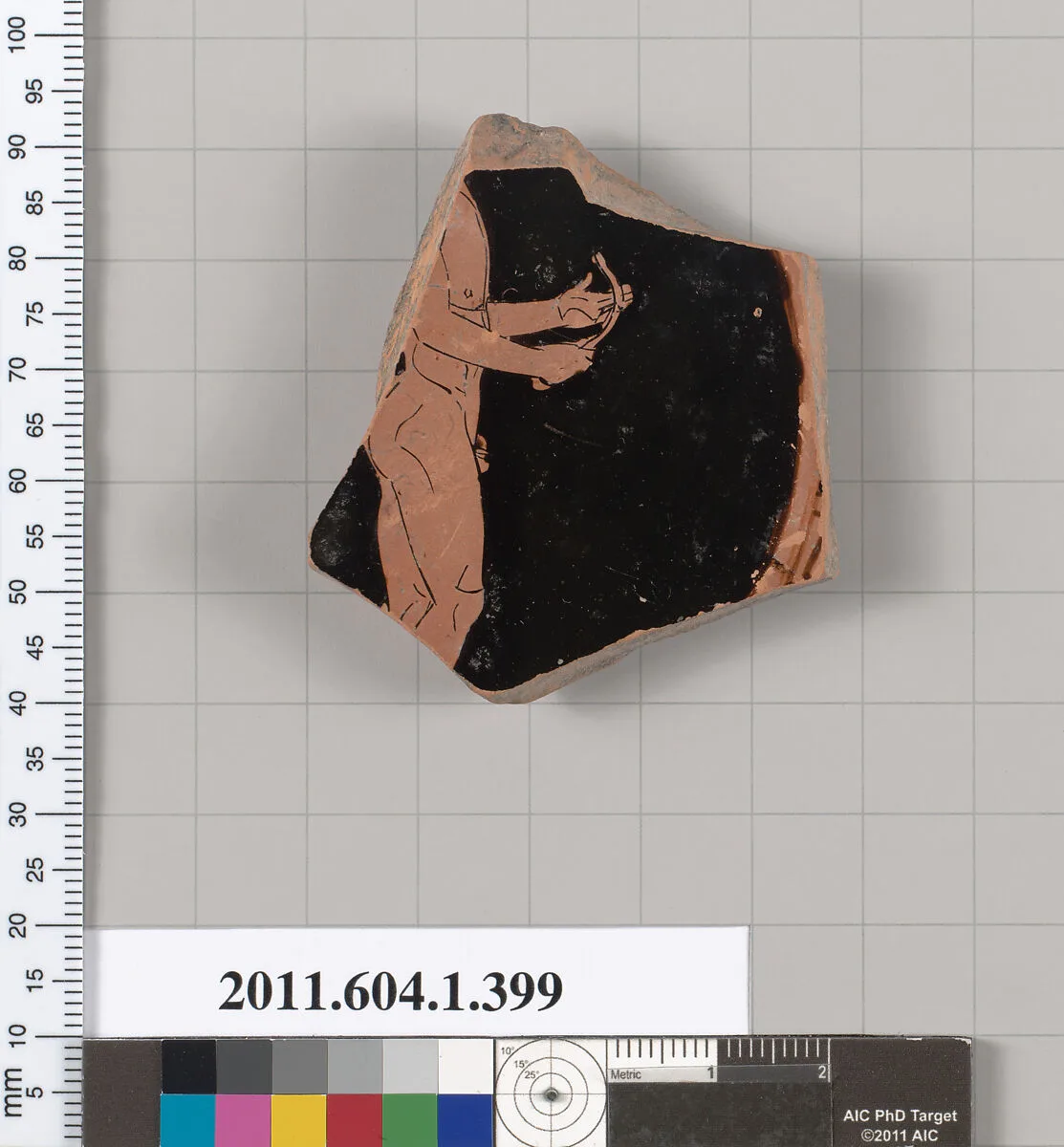 Terracotta fragment of a kylix (drinking cup) — Unknown