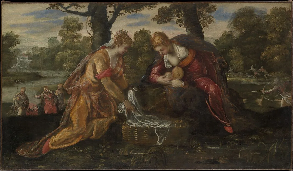 The Finding of Moses — Jacopo Tintoretto (Jacopo Robusti)