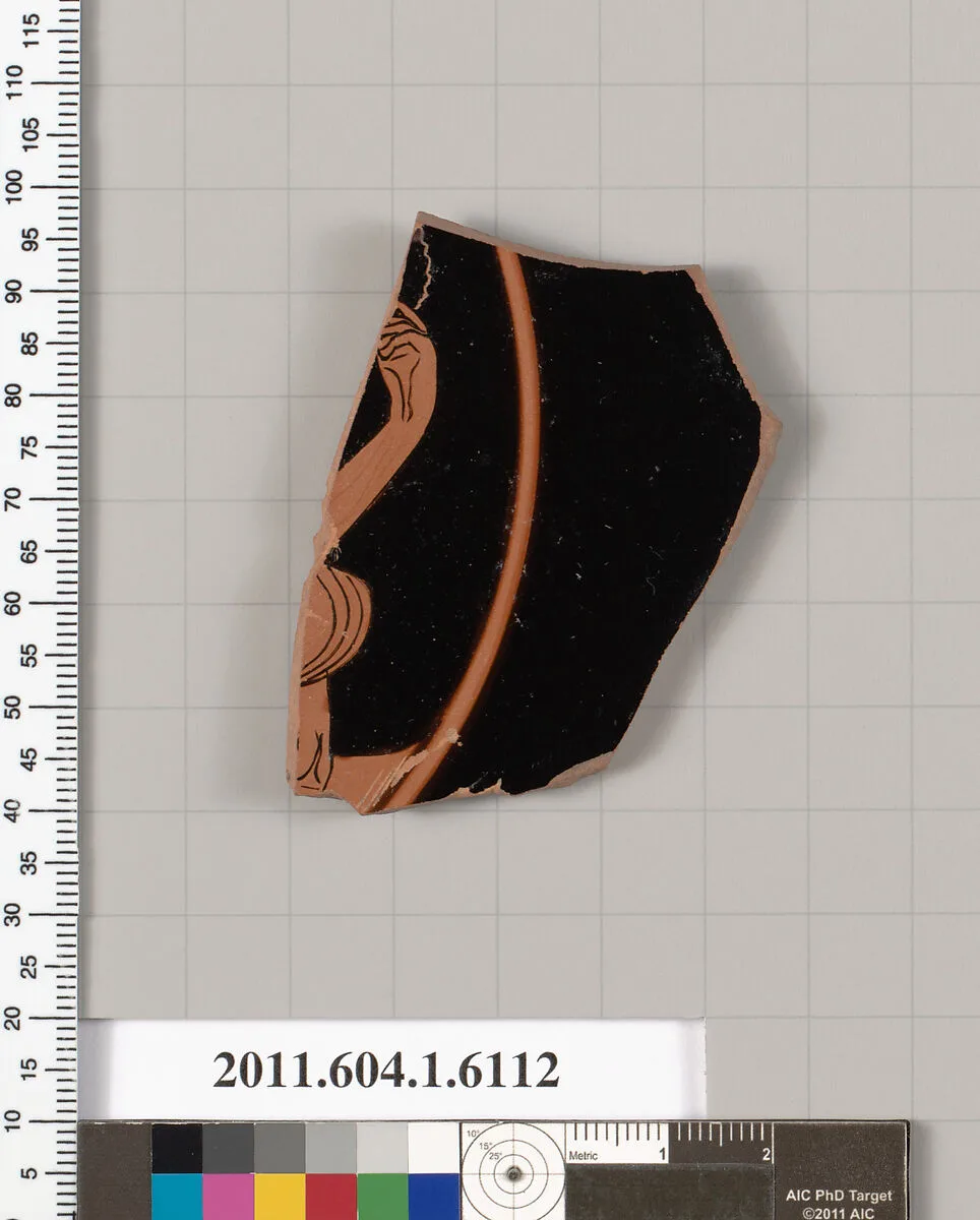 Terracotta fragment of a kylix (drinking cup) — Unknown
