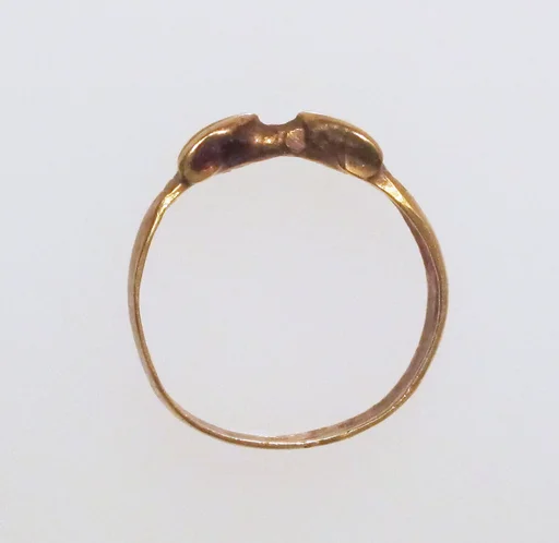 Ring, spiral with snakes heads