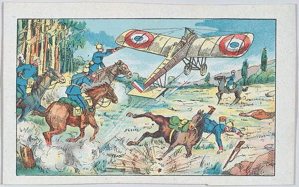 Heroism of a French monoplane, from 'Europe During the War' — Anonymous, 20th century