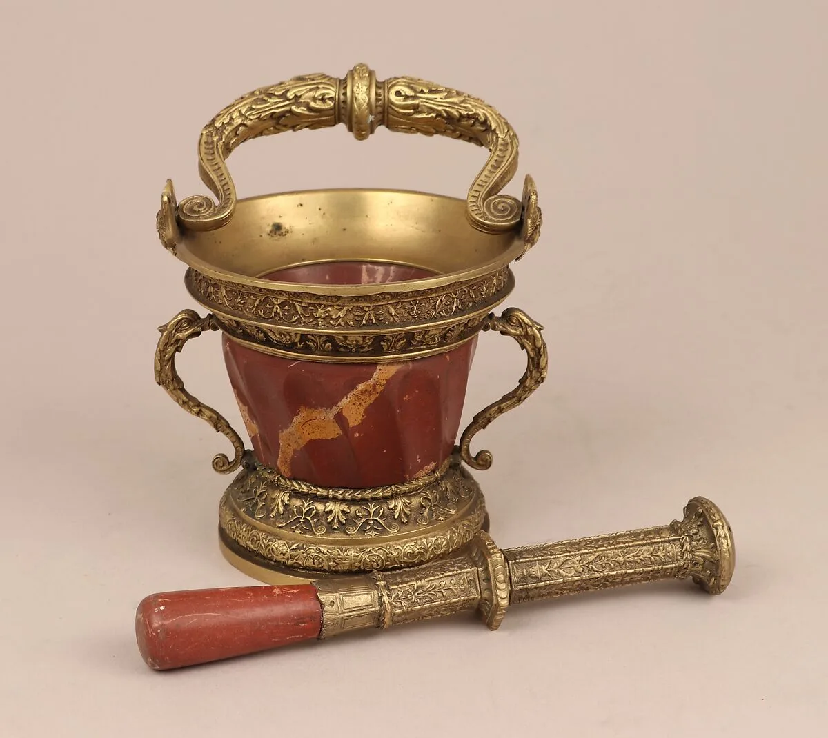 Holy-water stoup and sprinkler — Unknown
