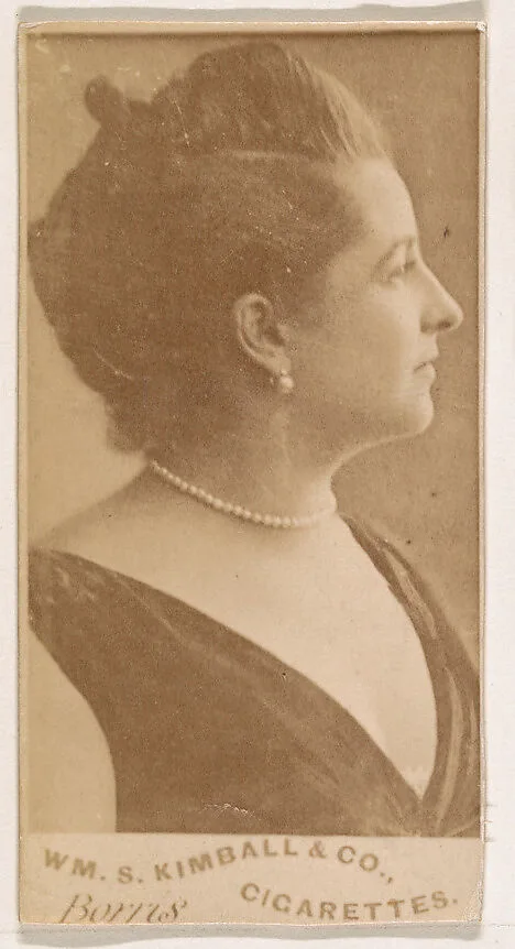 Miss Borris, from the Actresses series (N203) issued by Wm. S. Kimball & Co. — William S. Kimball & Company