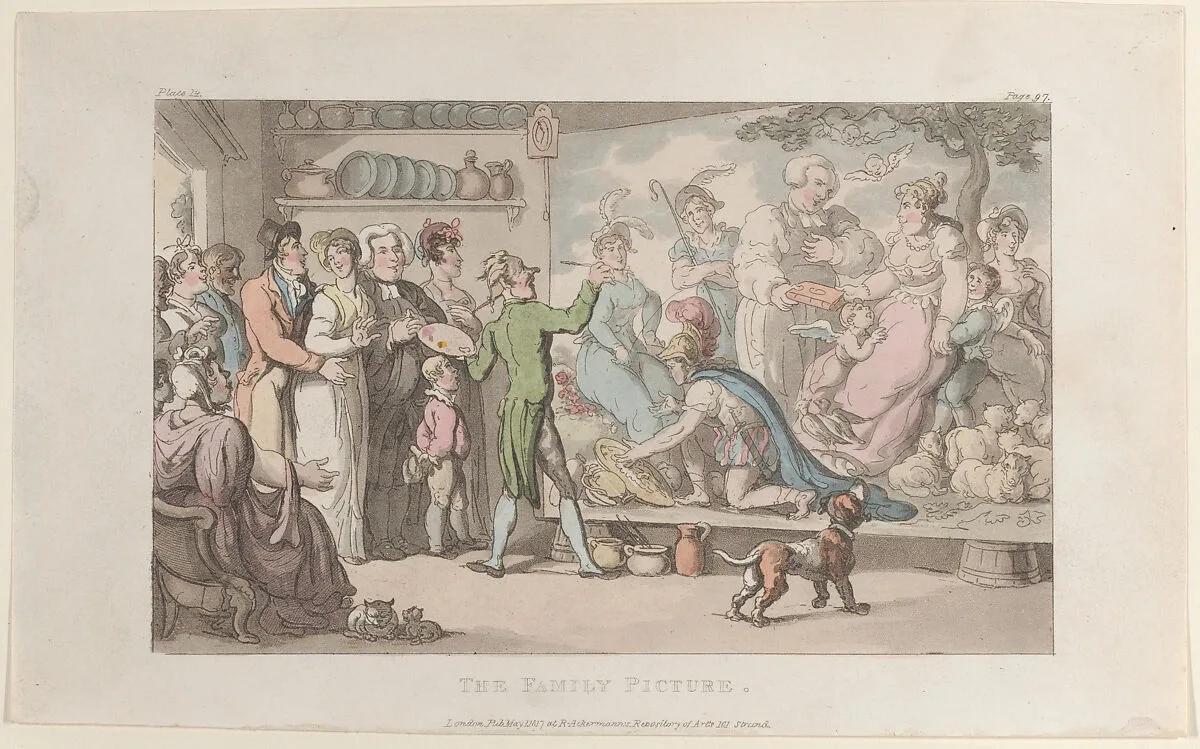 The Family Picture — Thomas Rowlandson|William Clowes|Oliver Goldsmith|Rudolph Ackermann, London