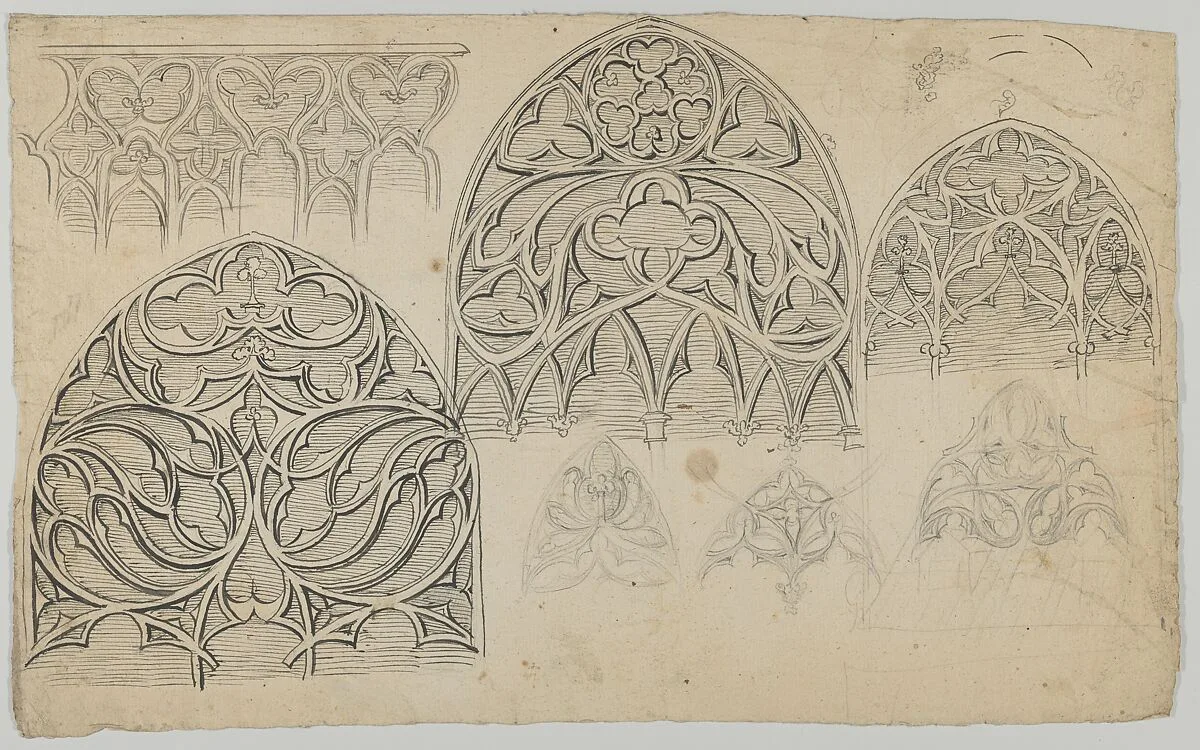 Designs for Gothic tracery — Anonymous