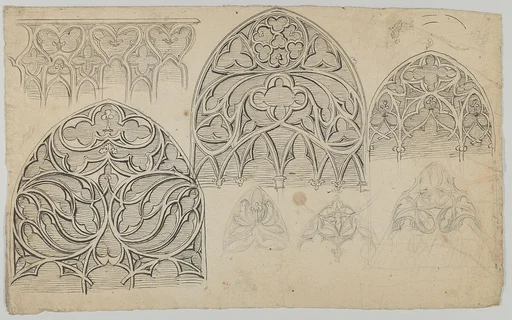 Designs for Gothic tracery