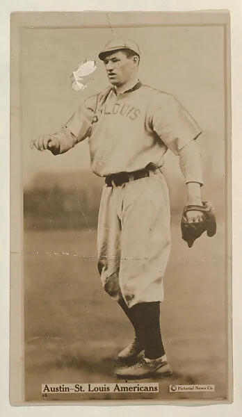 Austin, St. Louis Americans, from the Famous Baseball Players, Champion Athletes, and Photo Play Stars, issued by Fatima Turkish Blend Cigarettes — Liggett & Myers Tobacco Company