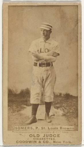 Somers, Pitcher, St. Louis Browns, from the Old Judge series (N172) for Old Judge Cigarettes