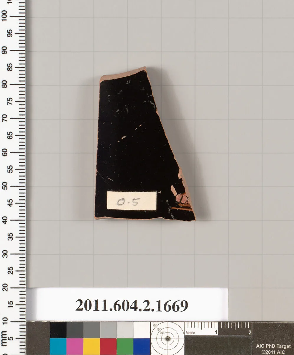 Terracotta fragment of a skyphos (deep drinking cup) — Unknown
