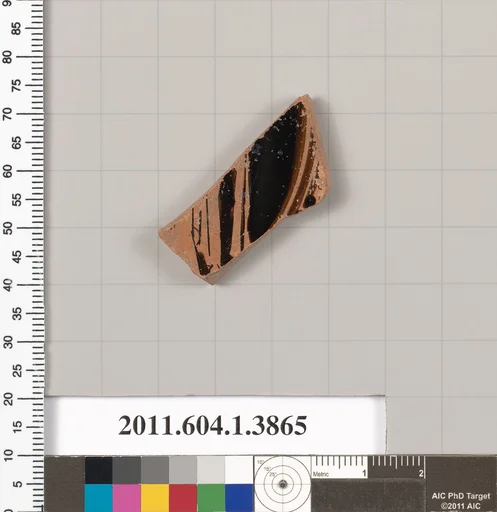 Terracotta fragment of a kylix (drinking cup)