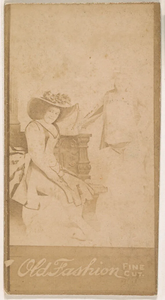 Pair of actresses, from the Actresses series (N664) promoting Old Fashion Fine Cut Tobacco — Unknown