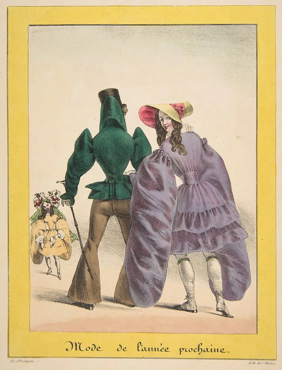 Mode de l'année prochaine — Charles Philipon|V. Ratier|Gihaut Frères|Violet|Maison Martinet-Hautecoeur, Frères