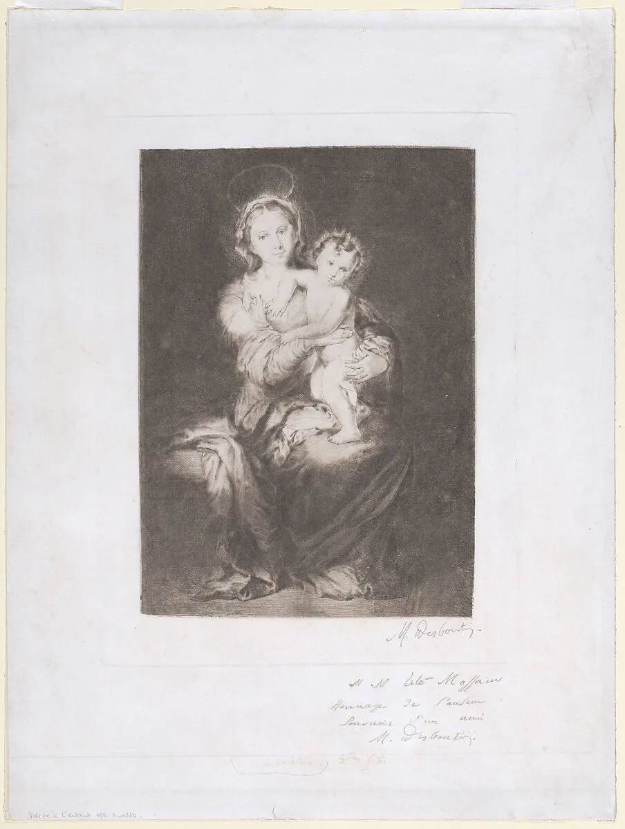 Virgin and Child, after Murillo — Marcellin Desboutin|Bartolomé Estebán Murillo