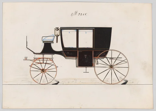 Design for Glass Panel Coach, no. 3265