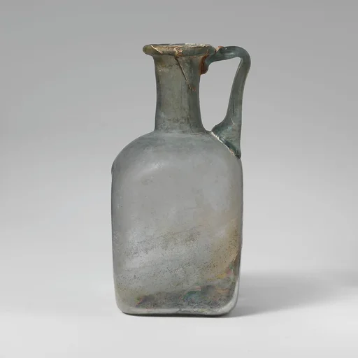 Glass square bottle