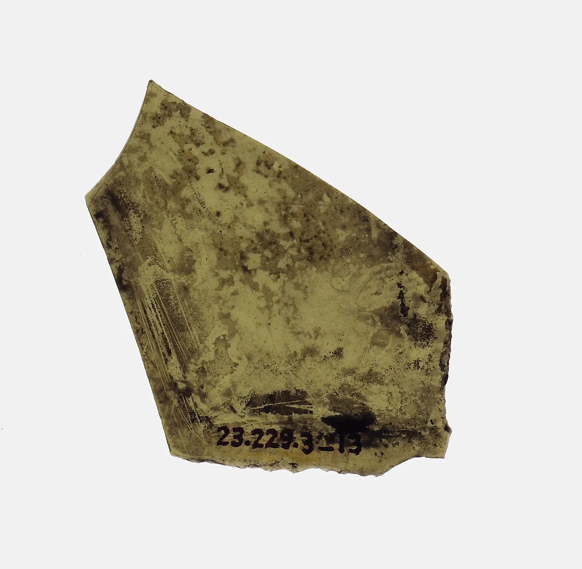 Glass Fragment — Unknown