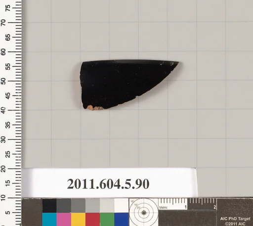 Terracotta rim fragment of a kylix (drinking cup)