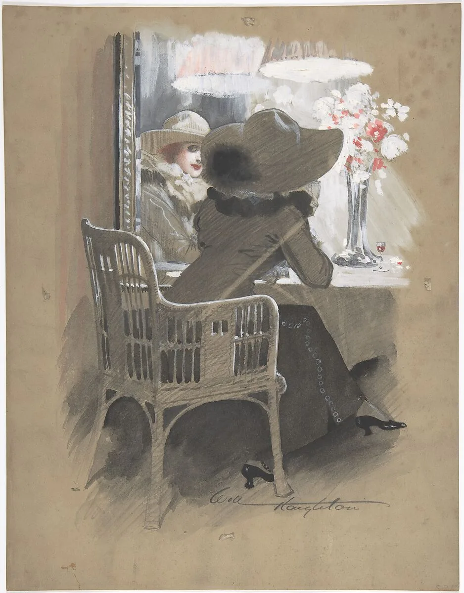 Portrait of a Woman Seated at a Table — Will Houghton