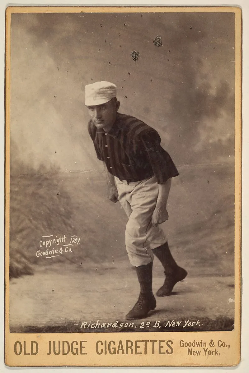 Richardson, 2nd Base, New York, from the series Old Judge Cigarettes — Goodwin & Company