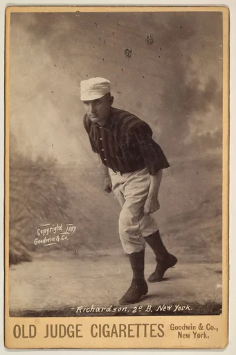 Richardson, 2nd Base, New York, from the series Old Judge Cigarettes