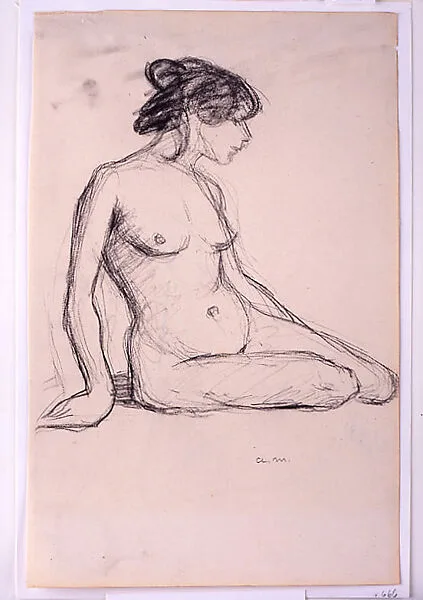 Seated Female Nude in Profile — Albert Marquet