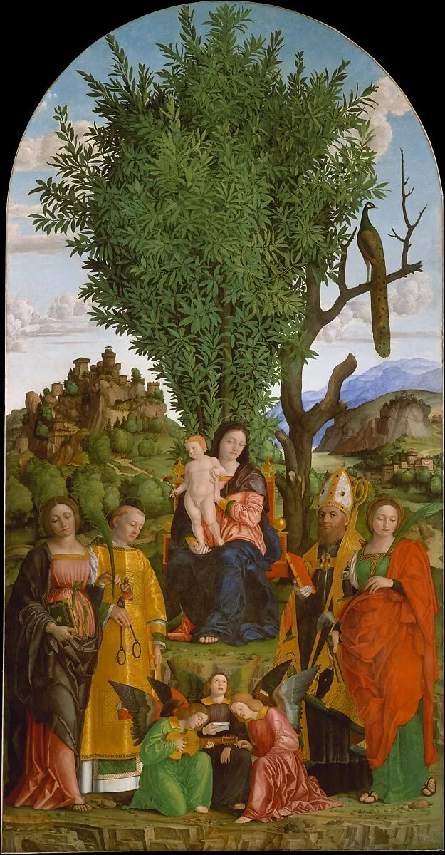 Madonna and Child with Saints — Girolamo dai Libri