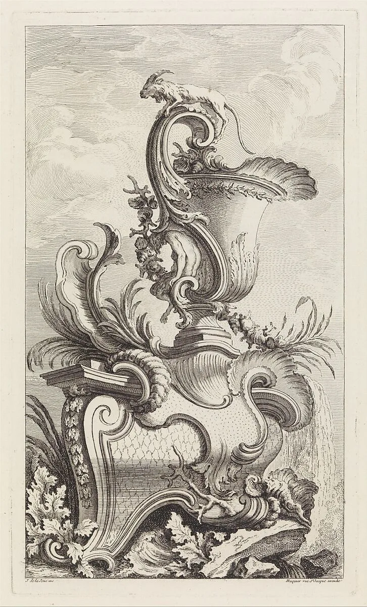 Plate from Book of Vases — Jacques de La Joue the Younger|Chez Huquier
