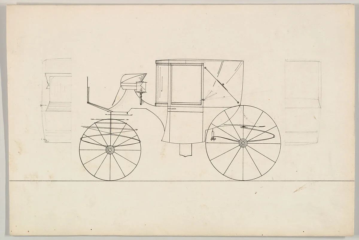 Design for Double Front Landaulet (unnumbered) — Brewster & Co.