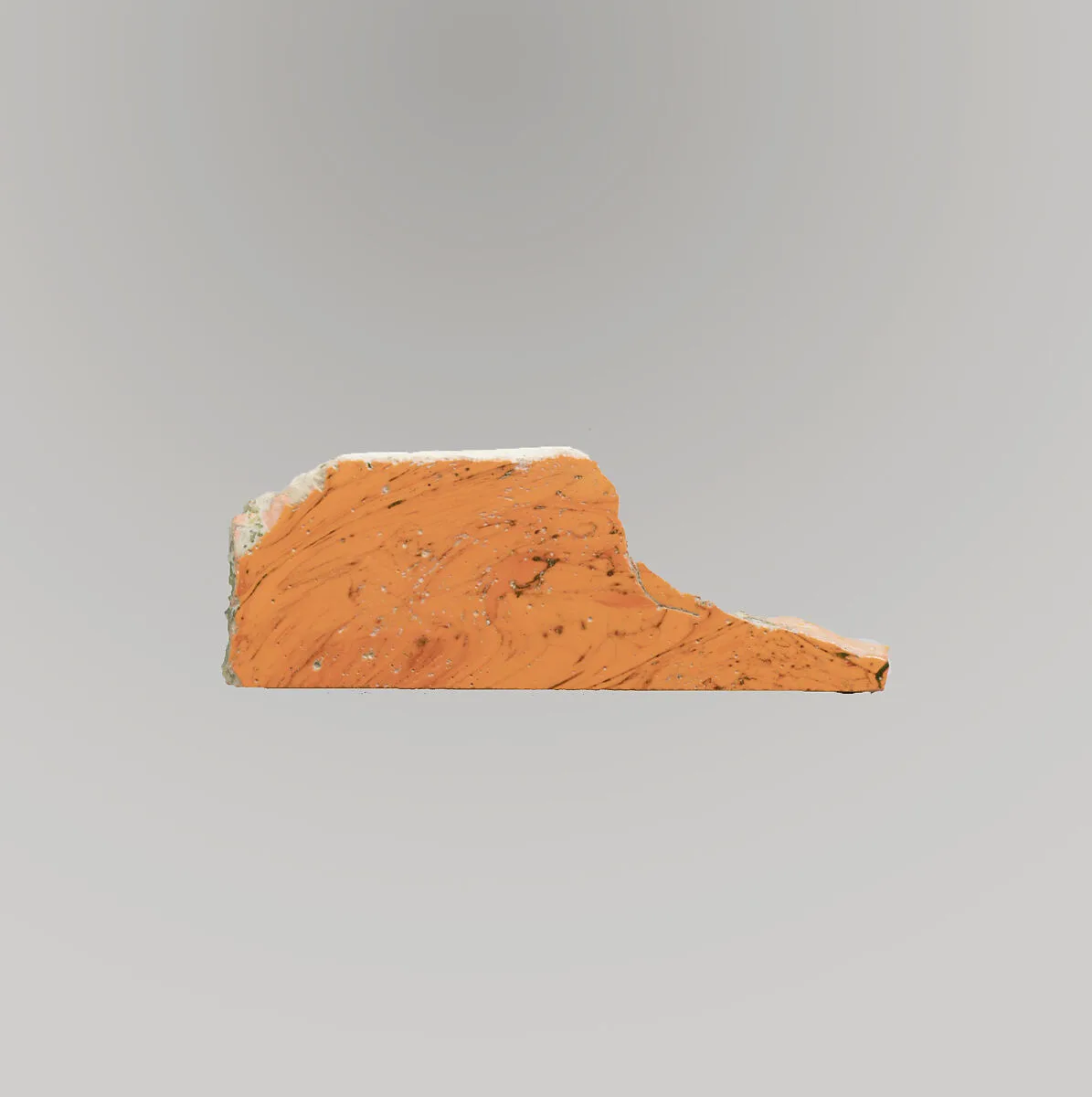 Glass marbled mosaic inlay fragment — Unknown