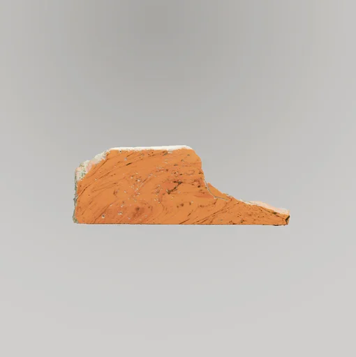 Glass marbled mosaic inlay fragment