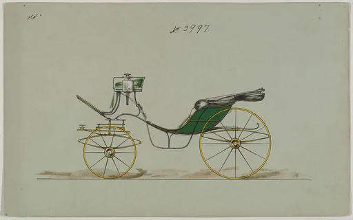 Design for Cabriolet or Victoria, no. 3997