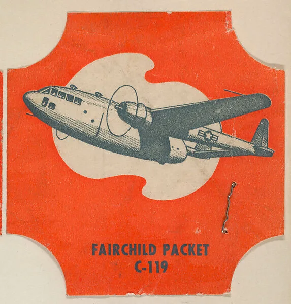 Fairchild Packet C-119, from the Modern Planes Bread End Labels series (D290-11) issued by Tastee Bread — Tastee Bread