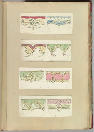 Eight Designs for Decorated Cups