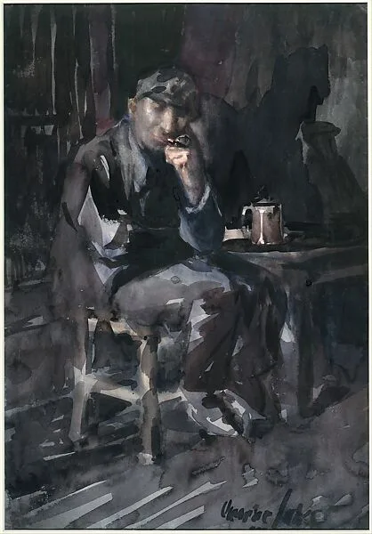 David Parrish: Interior of a Tavern — George Luks