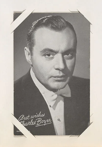 Charles Boyer from Movie Stars Exhibit Cards series (W401) — Unknown