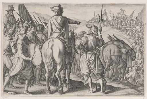 Les Troupes en Marche (The Marching Troops), from La Vie de Ferdinand Ier de Médicis série appelée aussi Les Batailles des Médicis (The Life of Ferdinand I de'Medici also called The Medici Battles)