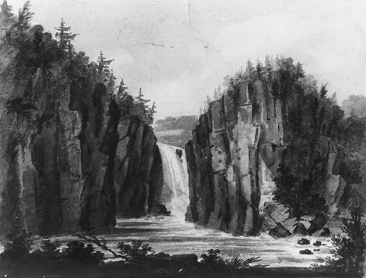 Passaic Falls, New Jersey (?) — Pavel Petrovich Svinin