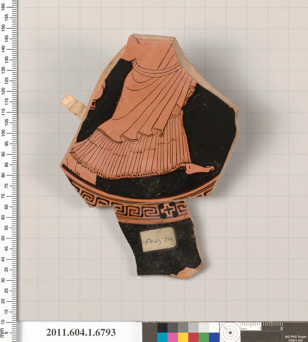 Terracotta fragment of a kylix (drinking cup) — Briseis Painter