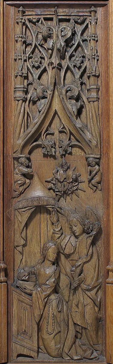 Panel with the Annunciation to the Virgin — Unknown