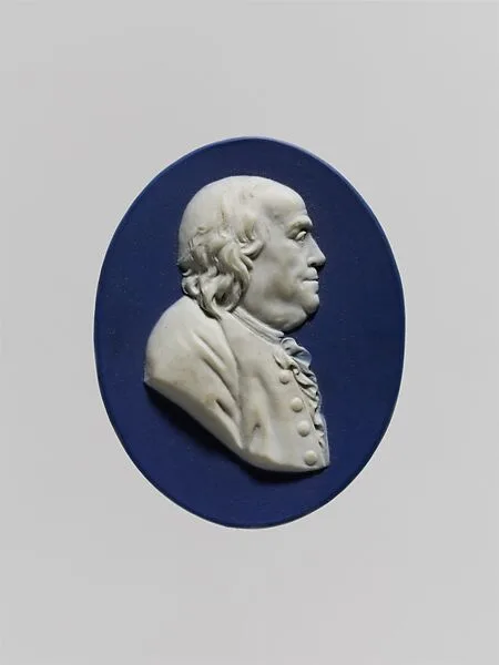 Medallion of Benjamin Franklin — Jean Jacques Caffiéri|Josiah Wedgwood and Sons