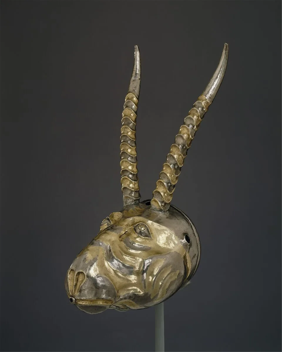 Rhyton in the form of a Saiga antelope head — Unknown