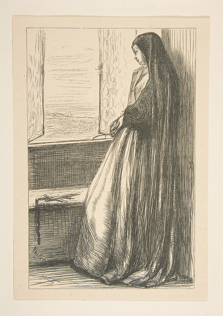 The Nun in "Count Burckhardt" (from "Once a Week") — Dalziel Brothers|James McNeill Whistler