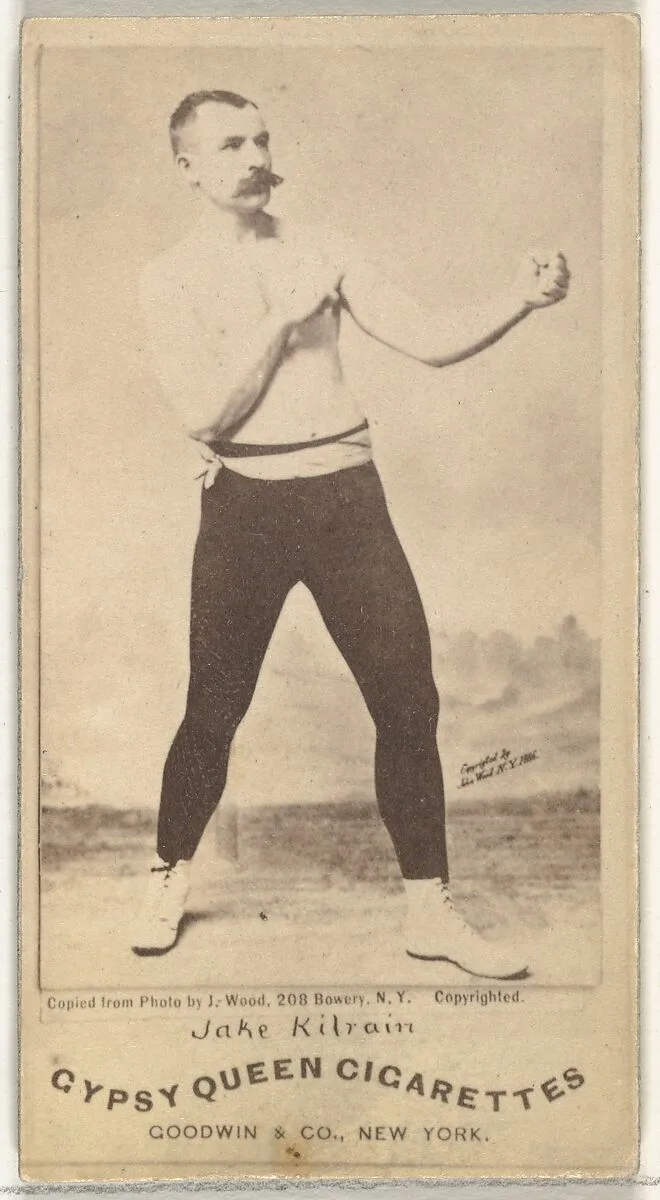 Jake Kilrain, from the Celebrities and Prizefighters series (N174) for Gypsy Queen Cigarettes — Goodwin & Company|J. Wood