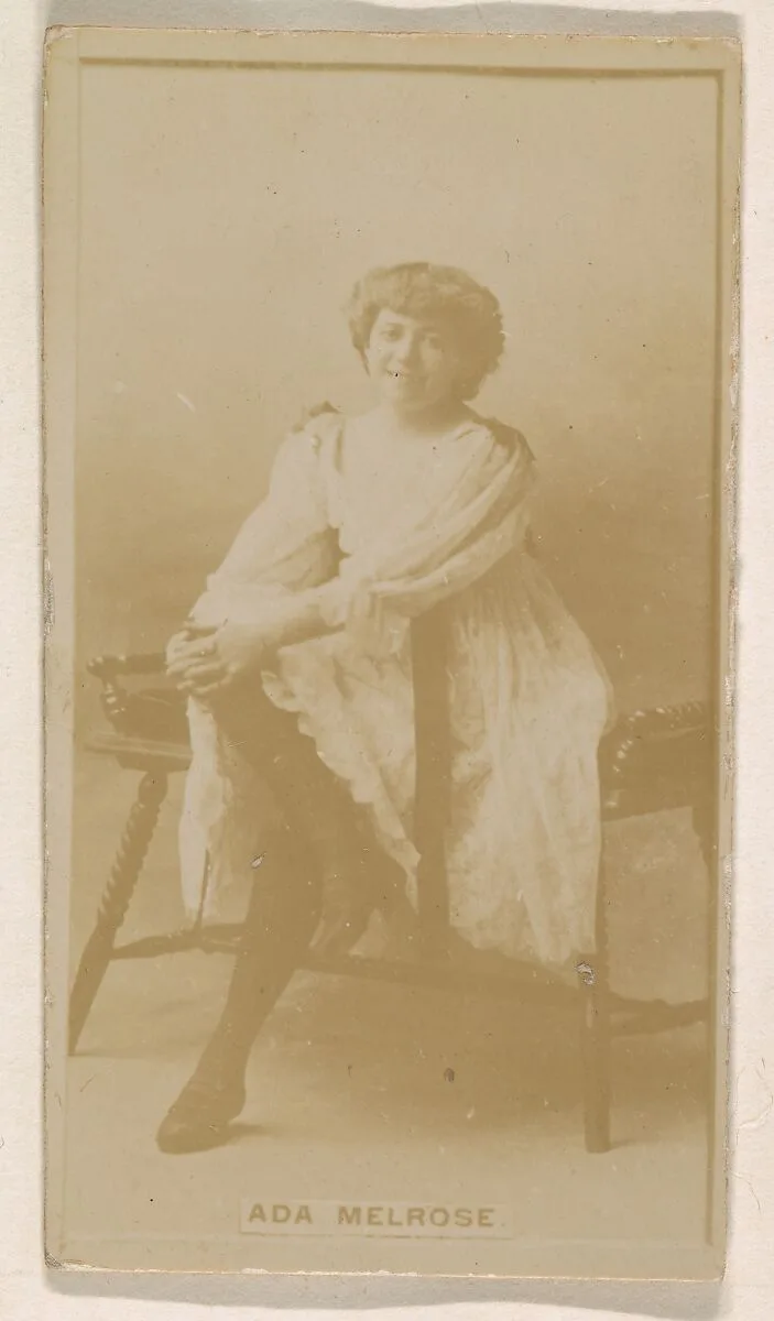 Ada Melrose, from the Actresses series (N245) issued by Kinney Brothers to promote Sweet Caporal Cigarettes — Kinney Brothers Tobacco Company