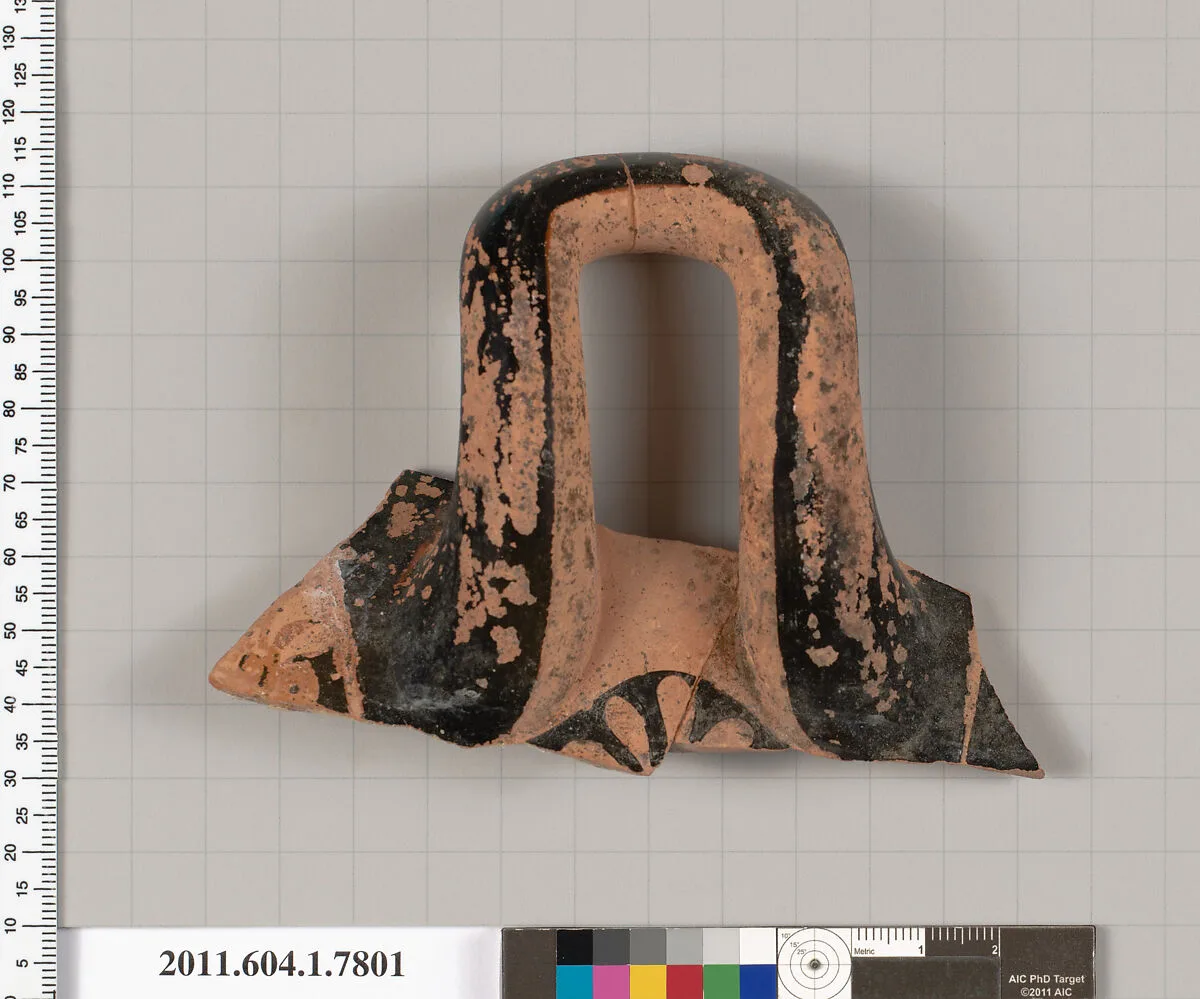 Terracotta fragment of a kylix (drinking cup) — Unknown
