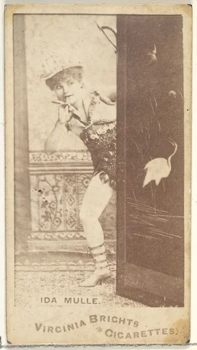 Ida Mulle, from the Actors and Actresses series (N45, Type 1) for Virginia Brights Cigarettes