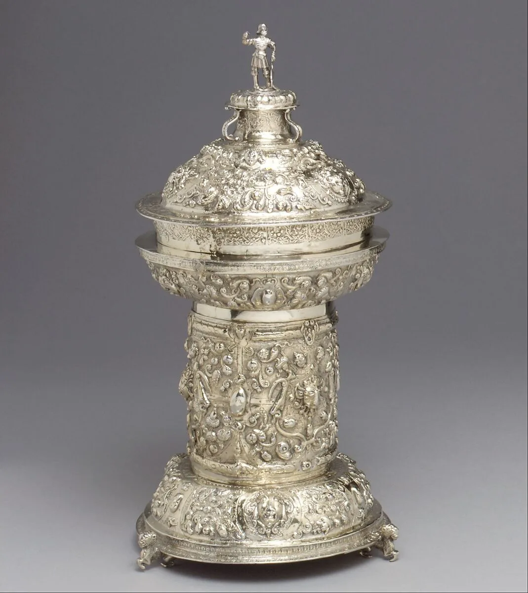 Standing salt with cover — Unknown