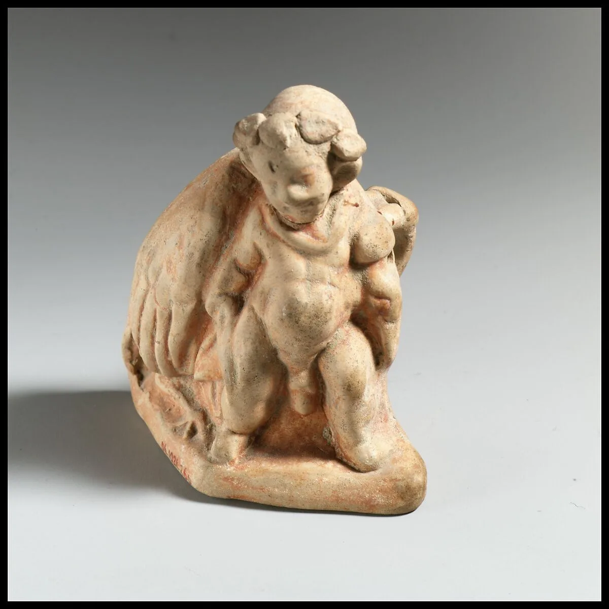 Terracotta vase in the form of a pygmy carrying a dead crane — Magenta Class