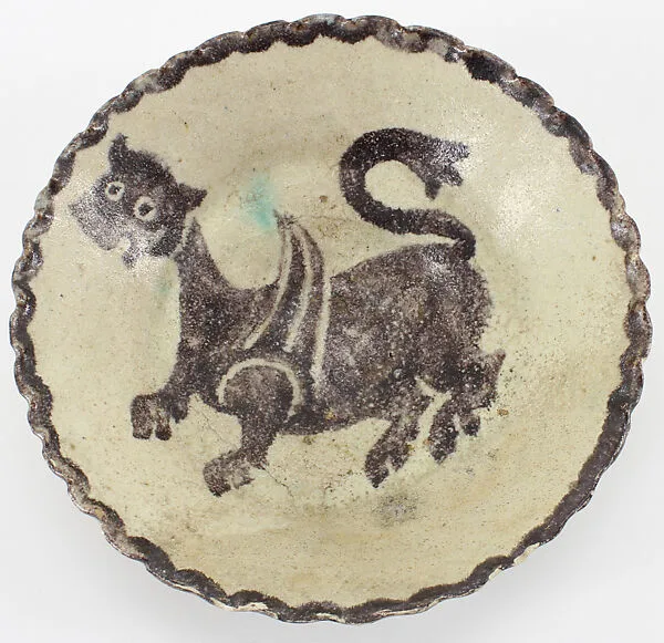 Bowl with Griffin or Other Winged Quadraped — Unknown